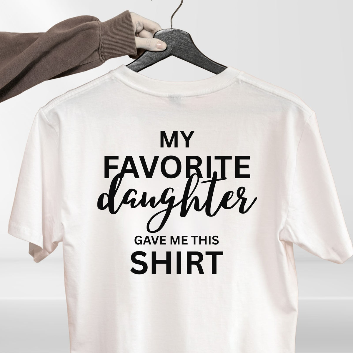 My Favorite Daughter T Shirt Funny Family Gift Unisex Cotton Tee Top Birthday