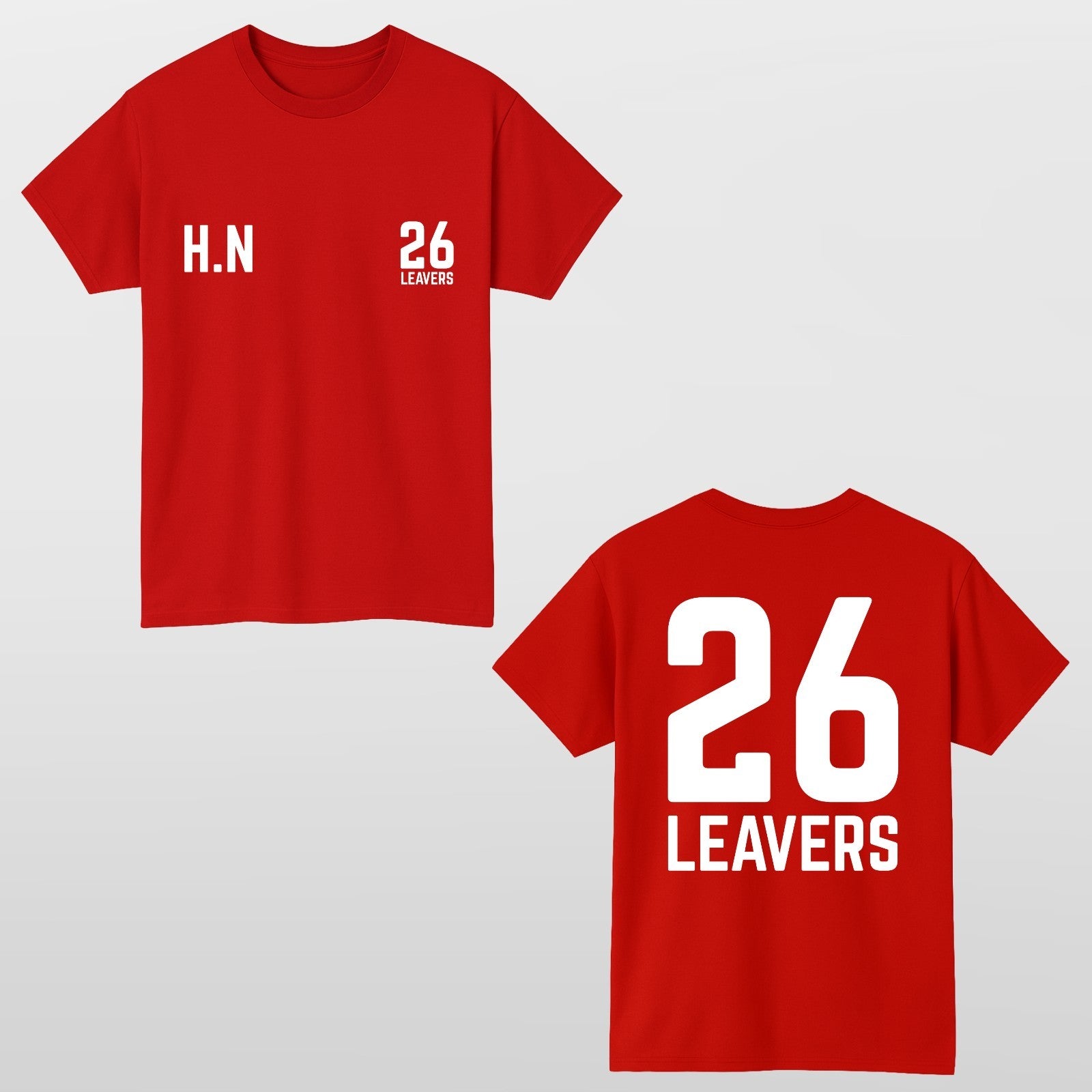 Personalised Leavers Hoodie 2026 Custom School Name Class Of 26 Top