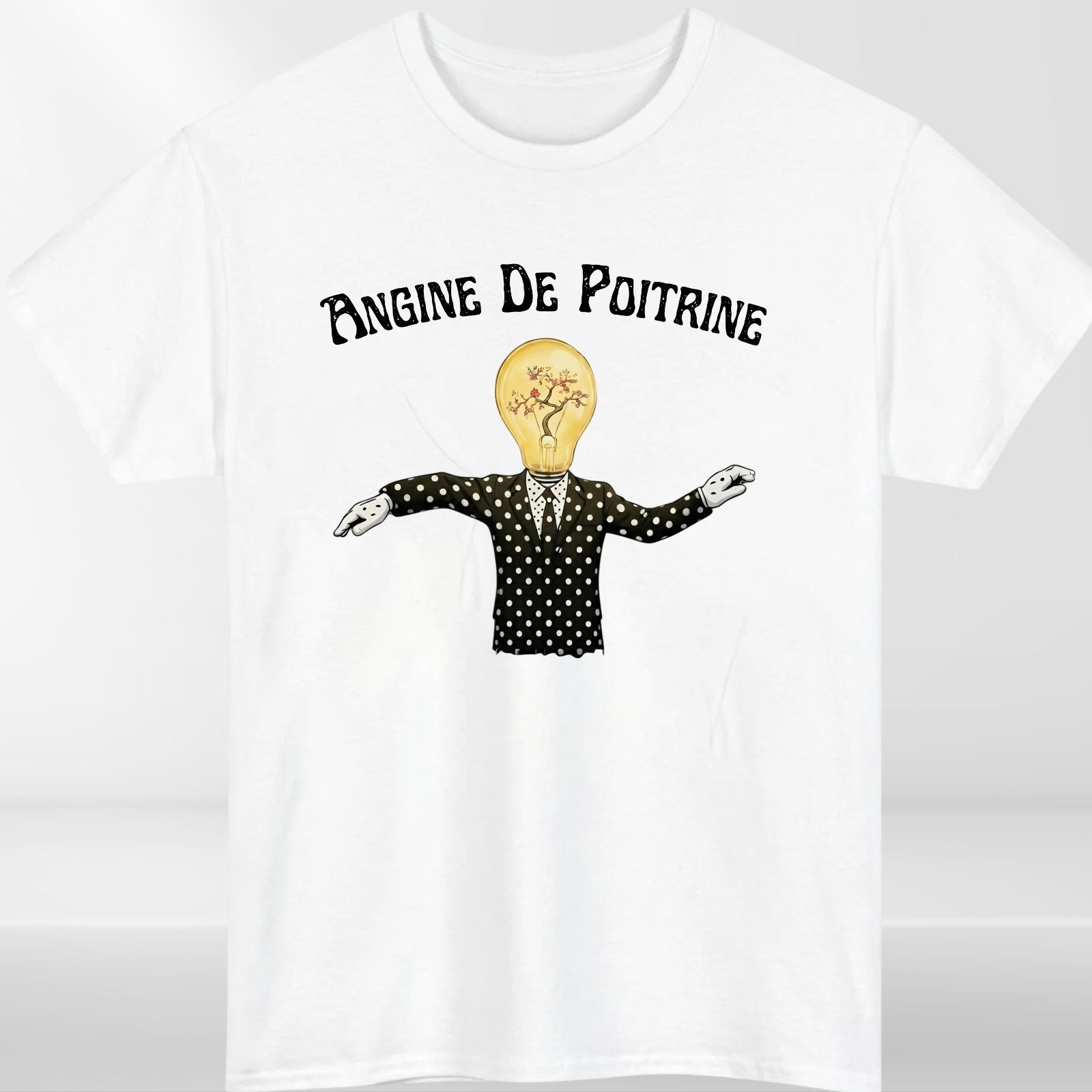 Angine De Poitrine Abstract Art T‑Shirt – Geometric Polka Dot Graphic T Shirt UK