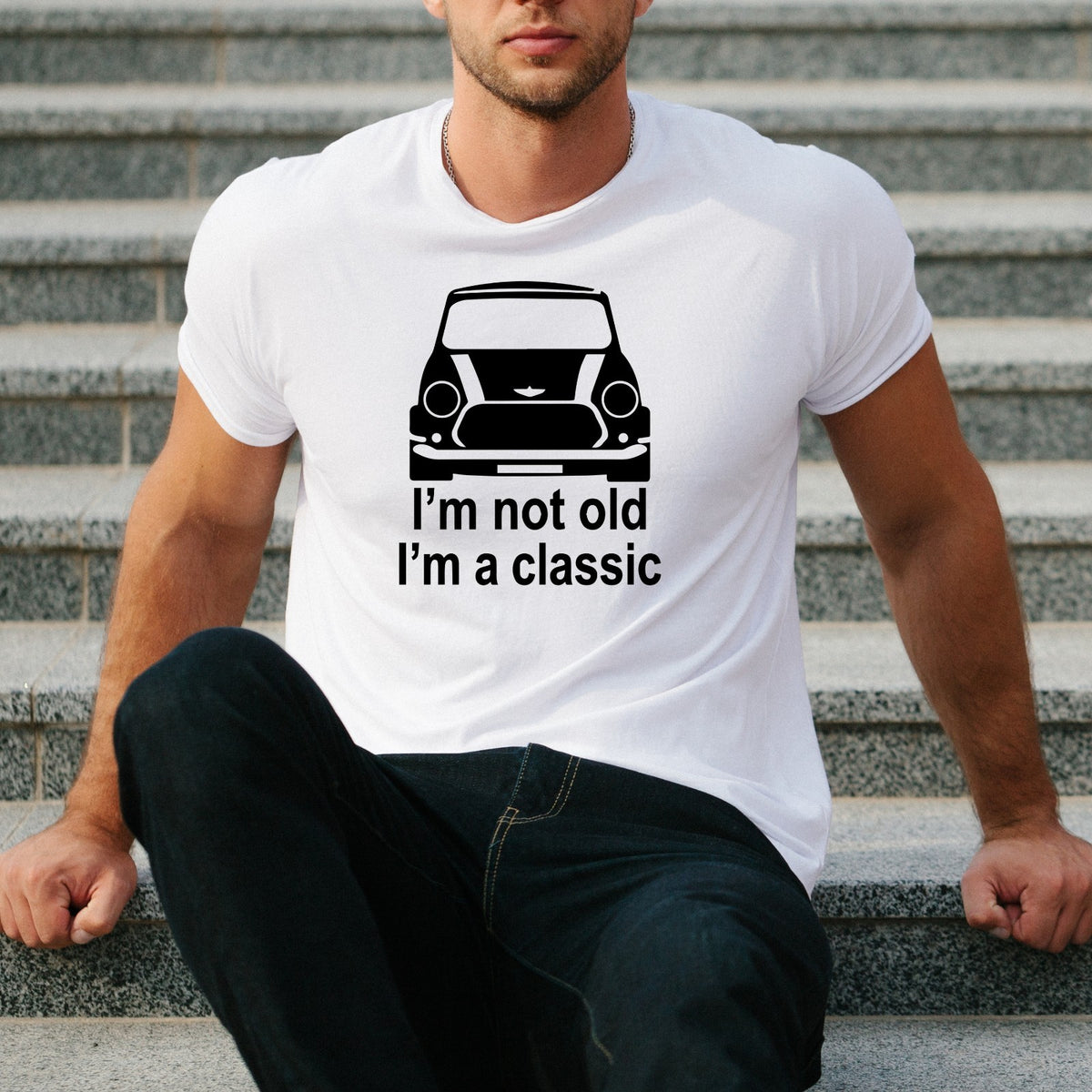 Classic Mini T-Shirt Retro Car Enthusiast Gift Unisex Cotton Tee UK