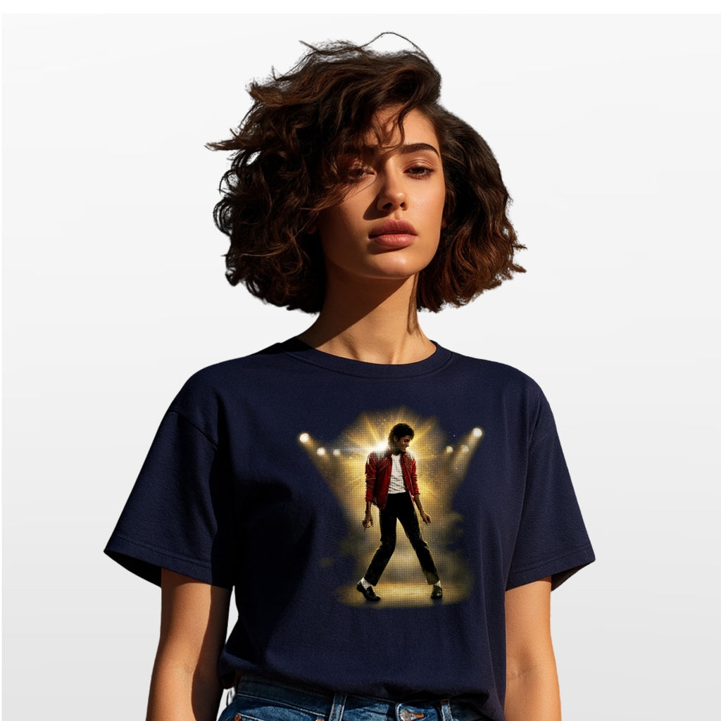 Michael Jackson 80s Thriller Crew Neck T-Shirt Mens Clothing Summer Tee