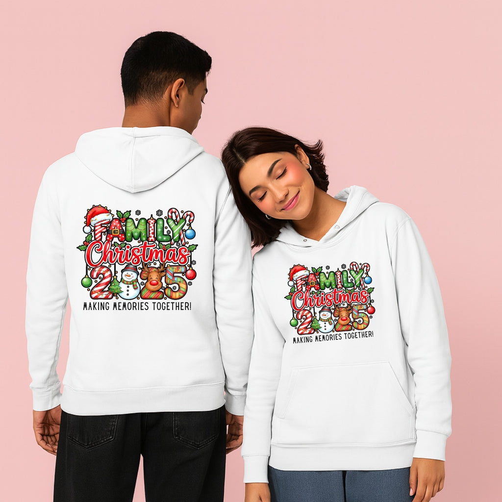 Family Christmas 2025 Hoodie | Matching Xmas Hoodie | Snowman & Reindeer Gift |