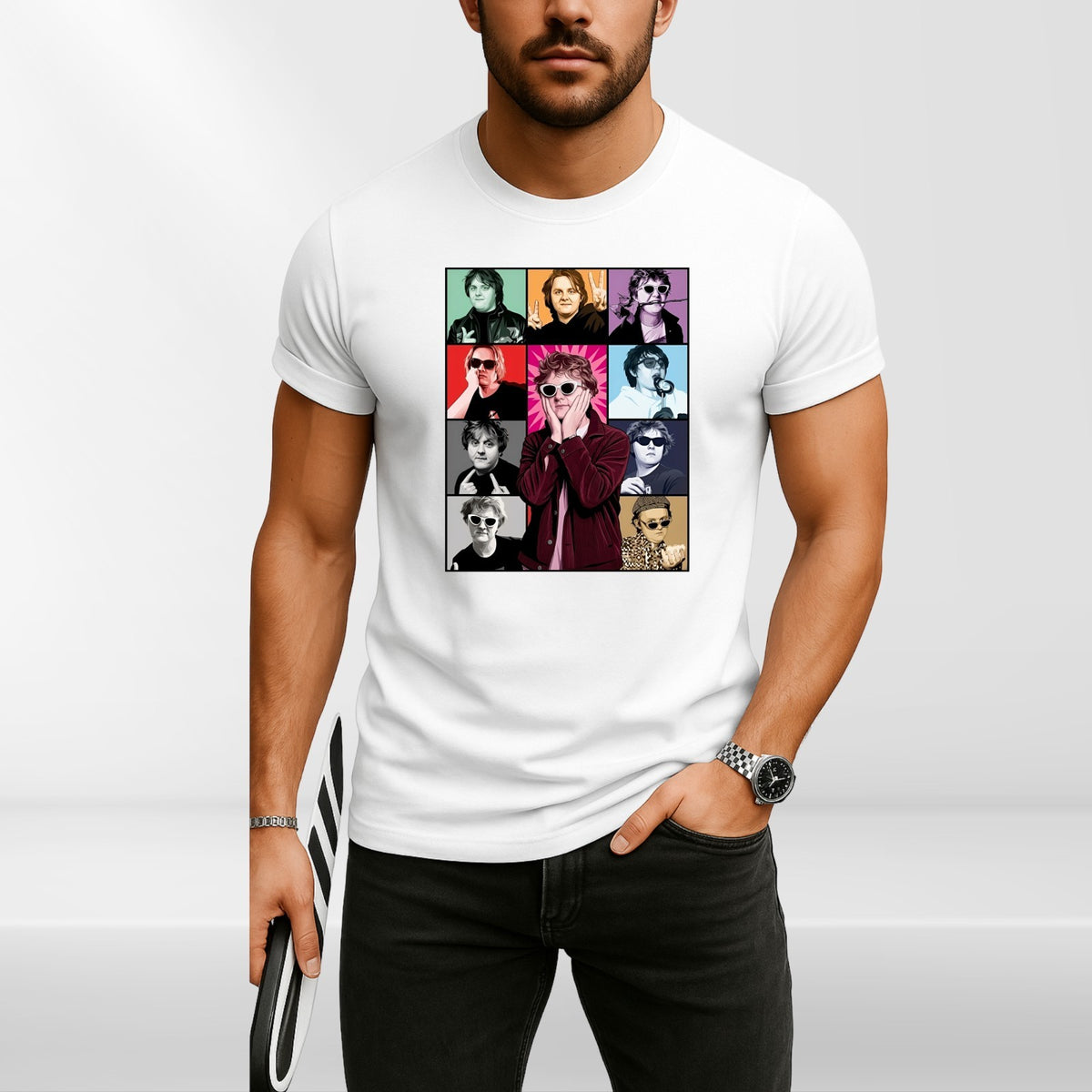Lewis Capaldi Tour 2026 T Shirt UK Ireland Concert Photo Collage Tee