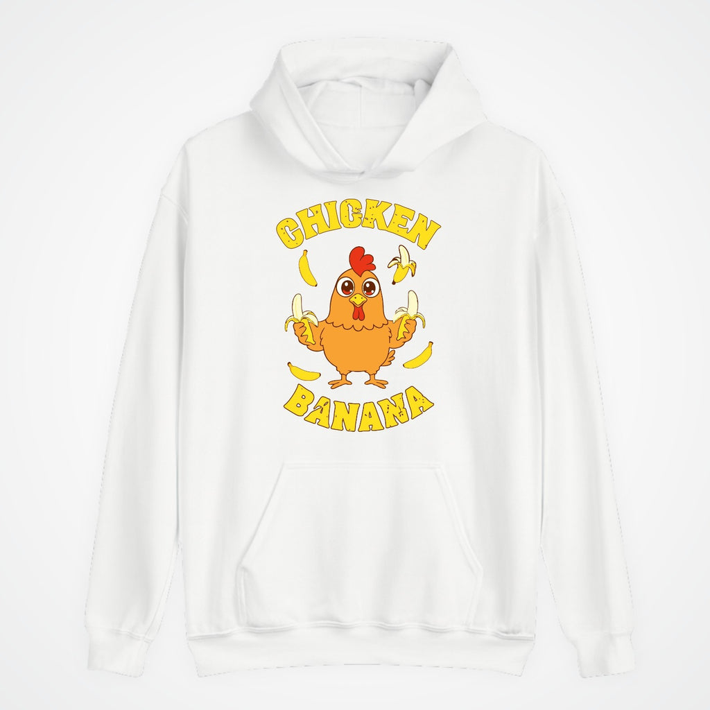 Chicken Banana Hoodie | Funny Meme Hoodie | Cute Cartoon Chicken Gift 3Y–4XL UK