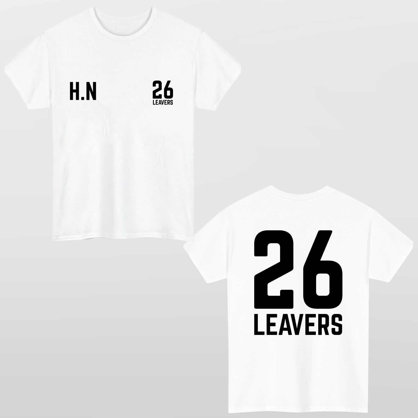 Personalised Leavers Hoodie 2026 Custom School Name Class Of 26 Top