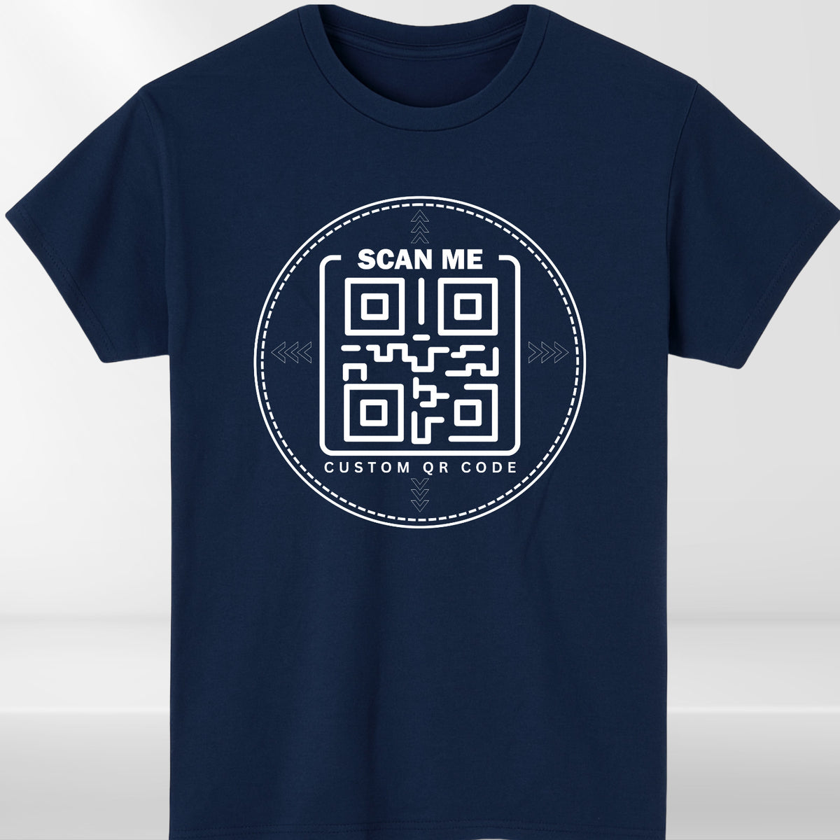 Personalised QR Code Scan Me T-Shirt Custom Interactive Social Media Link Top