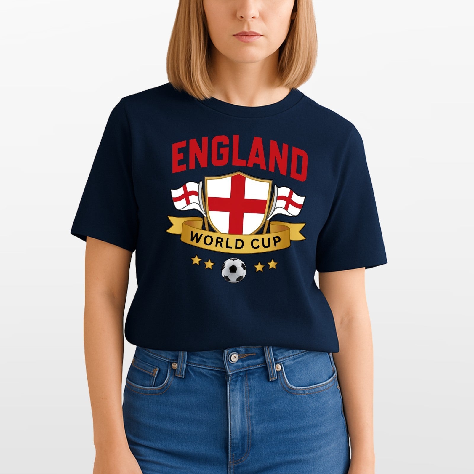 England Football T Shirt 2026 Football Fans Adult Kids Tee Gift Top