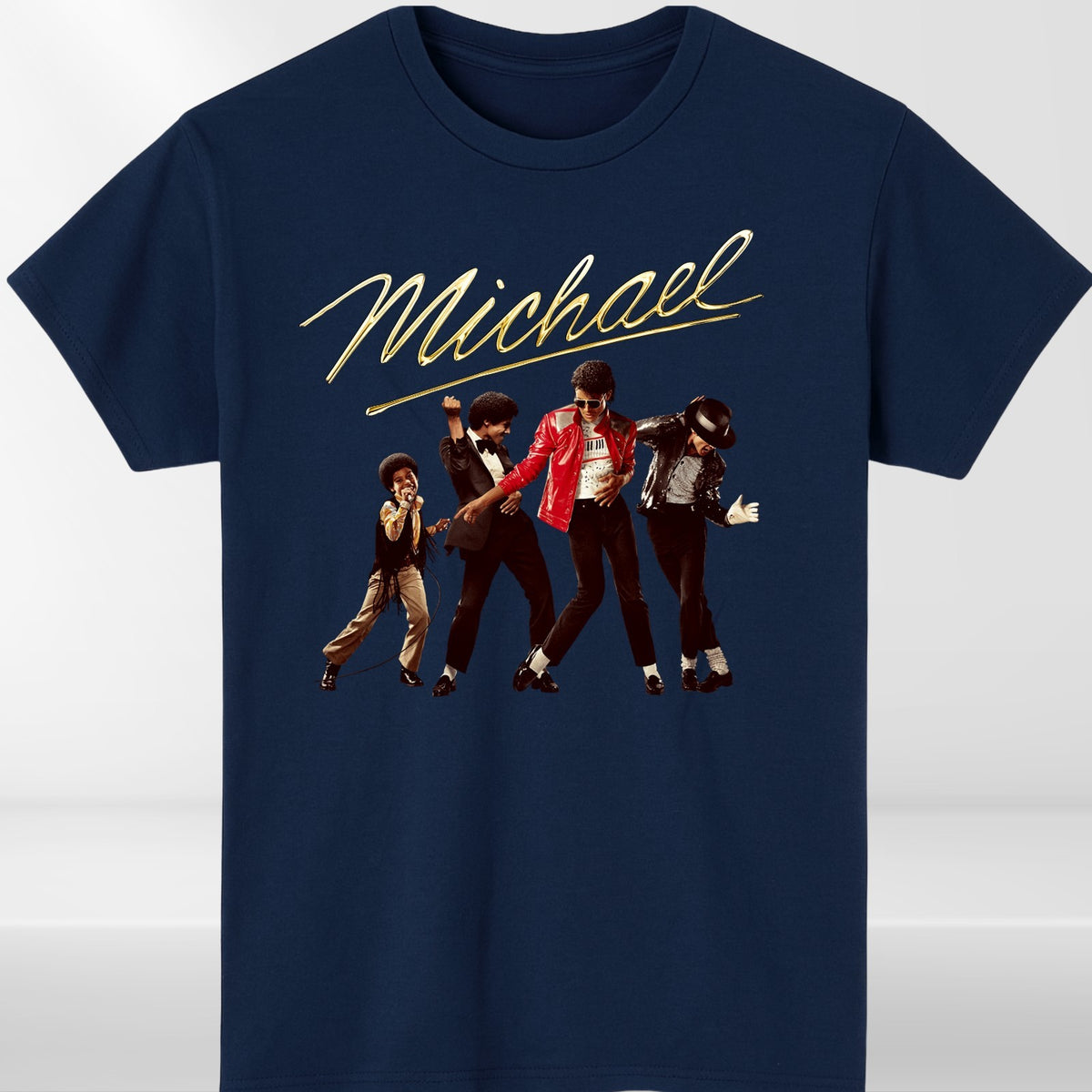 Michael Jackson 80s Thriller Crew Neck T-Shirt Unisex Tee