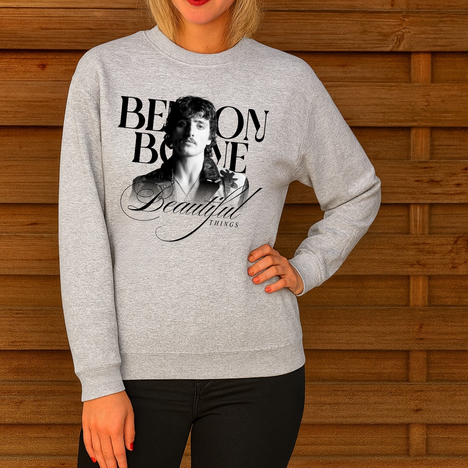 Benson Boone Beautiful Things Graphic Fans Unisex  Jumper , 3year  -5XL