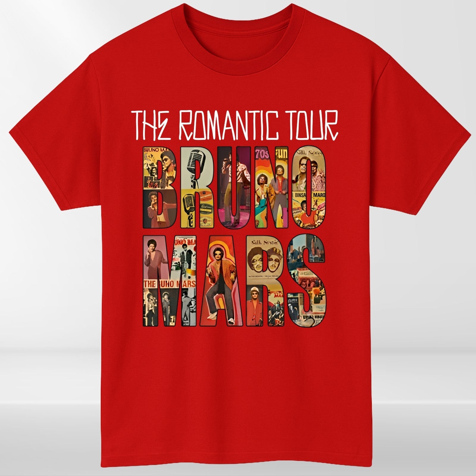 Bruno Mars The Romantic Tour 2026 Concert T Shirt Music Fan Unisex Tee UK