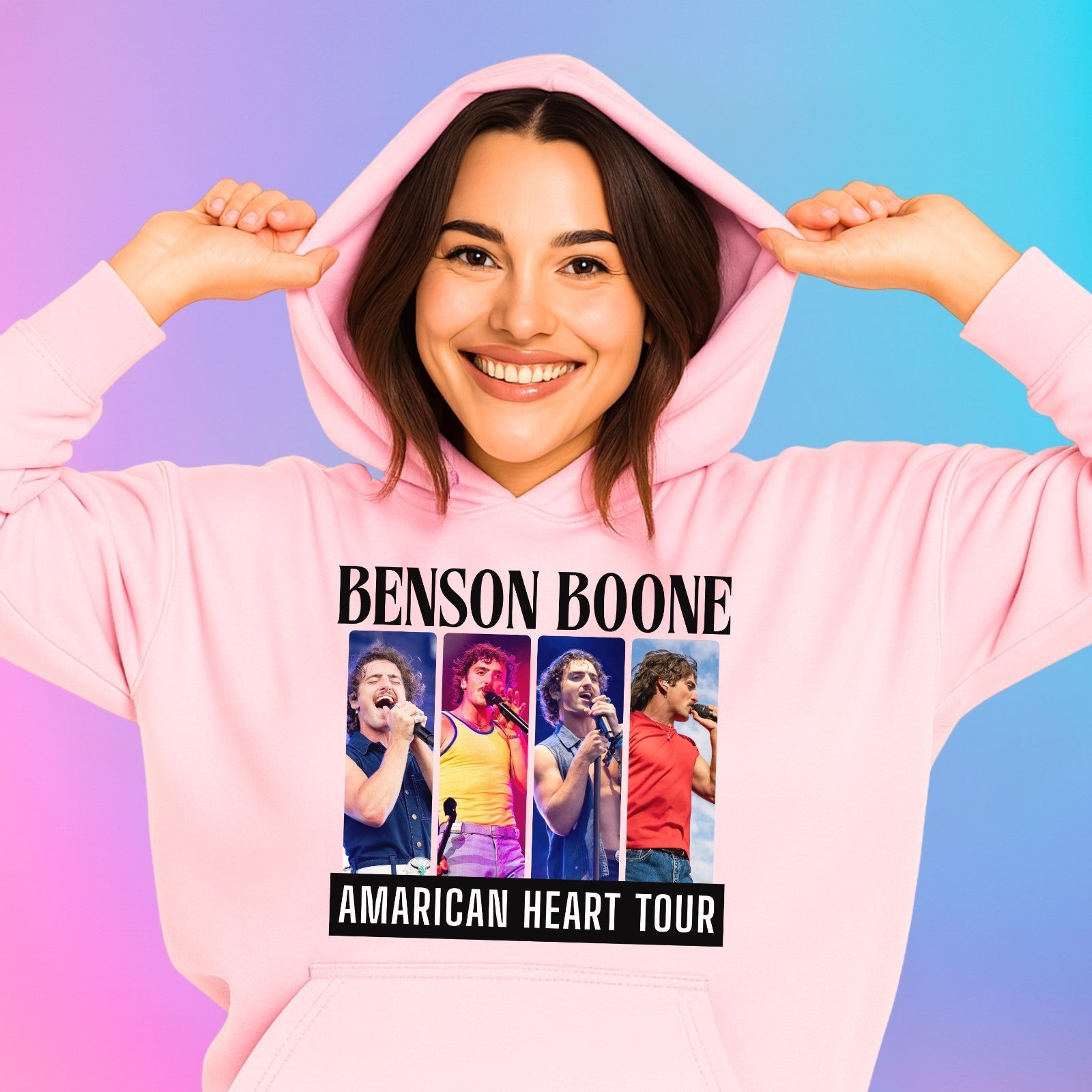 Emotional Pop American Heart Tour Hoodie| Retro Music Sweatshirt | Live Concert