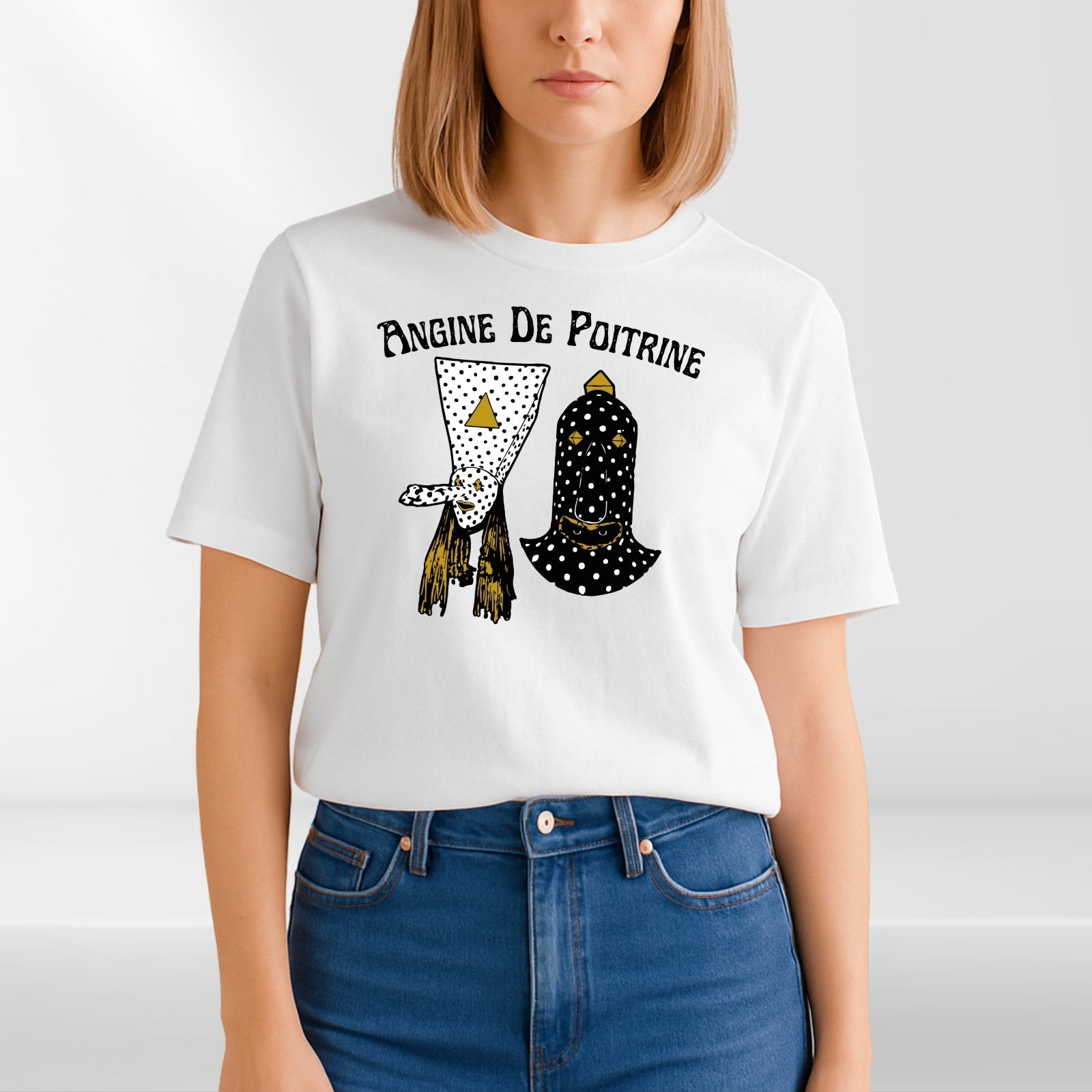 Angine De Poitrine Music Band Unisex T-Shirt, Music Lover Unisex Band Tee Top