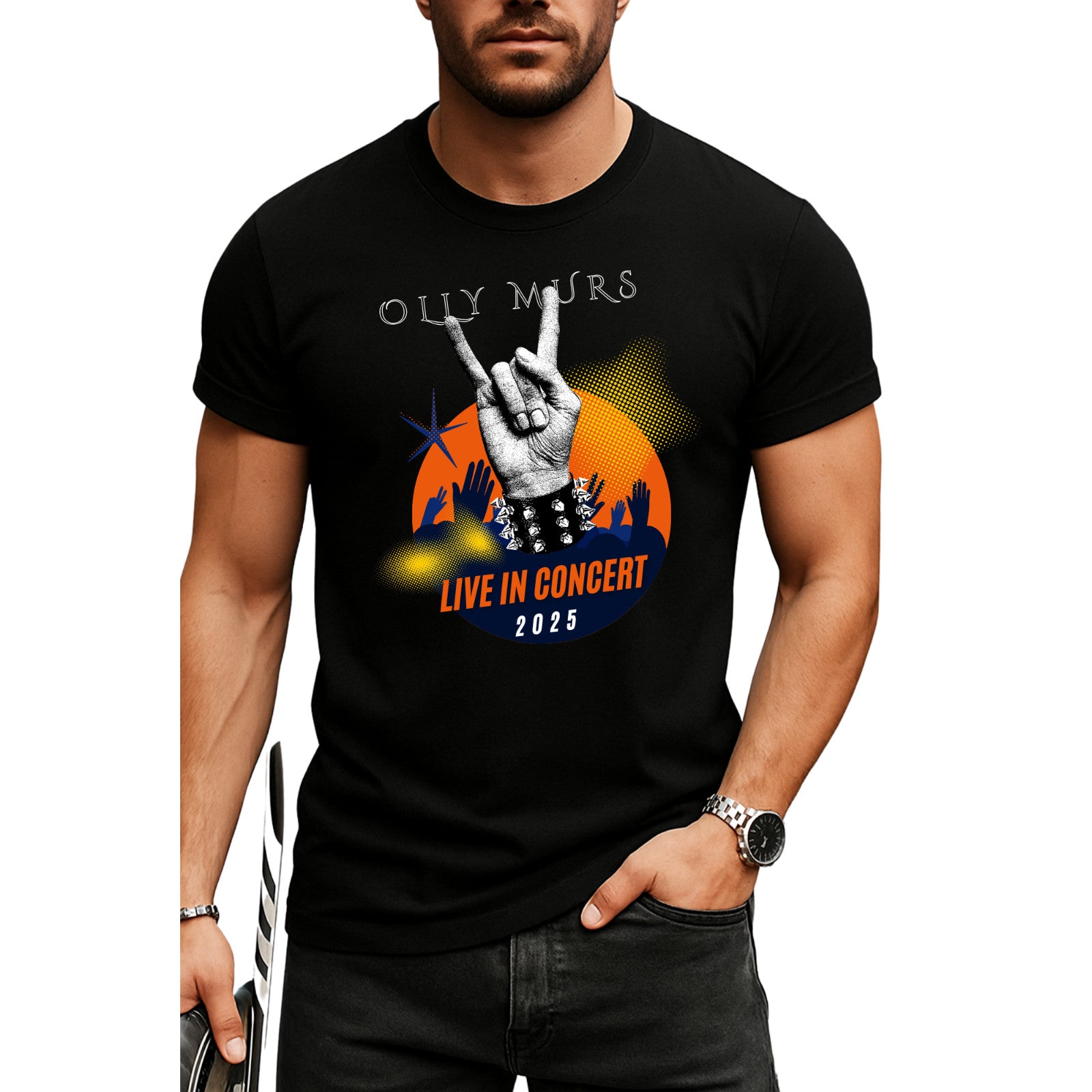 Olly Murs 15 Years of Hits T-Shirt Design B product view 5