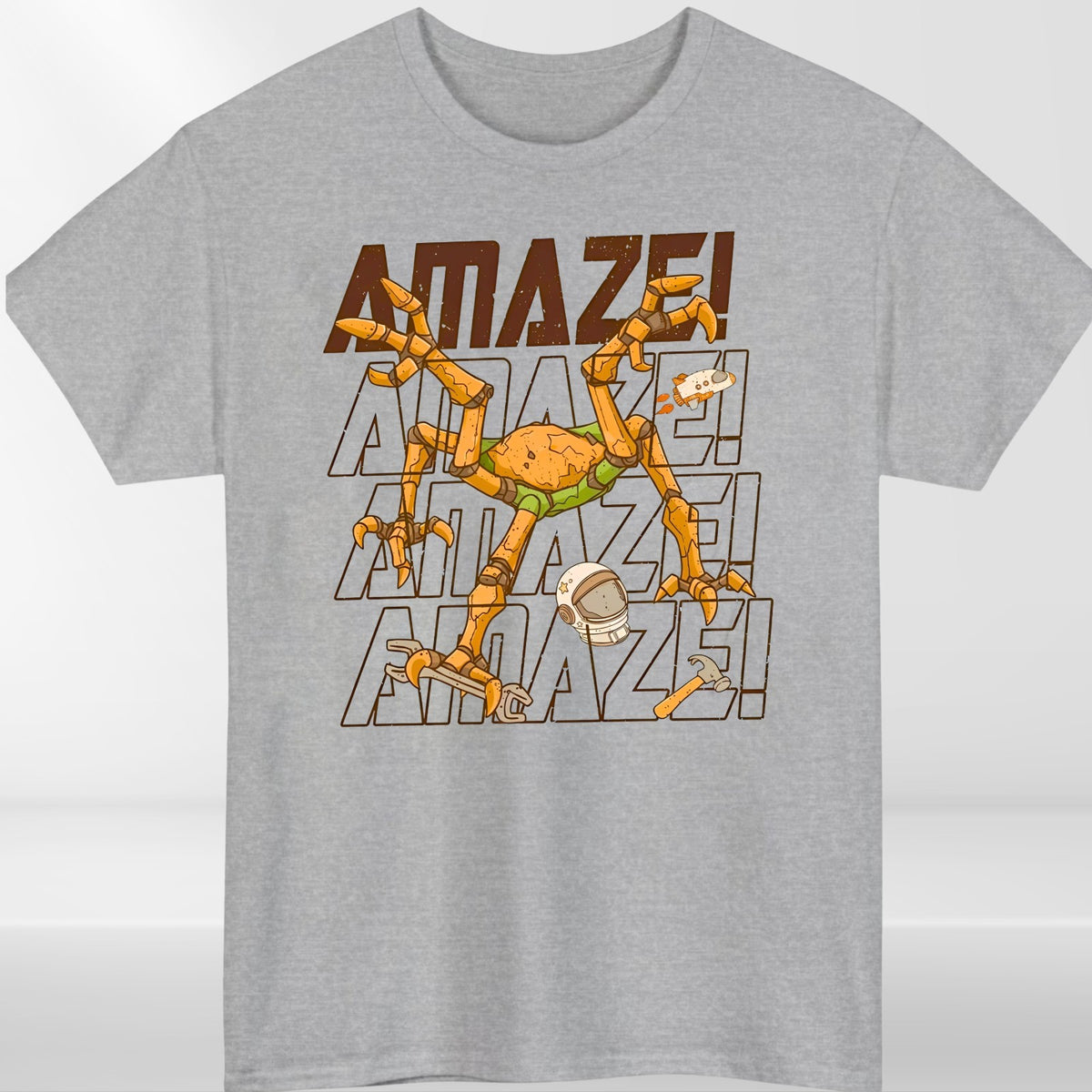 Amaze Crab Robot Unisex T-Shirt - Hail Mary Sci Fi Y2K Books lover Gift Tee Top