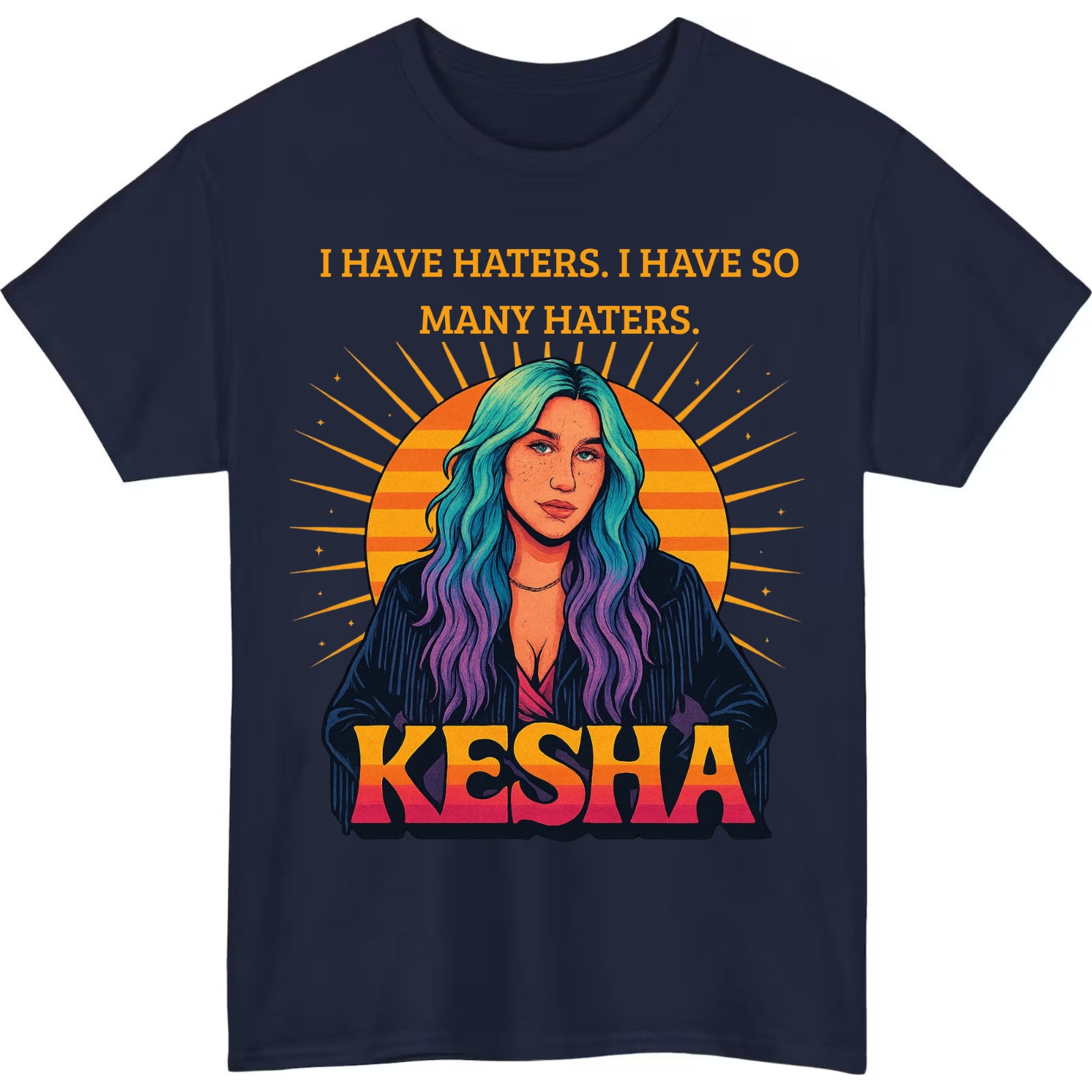 Nostalgic Music Aesthetic Colorful T-Shirt product view 4