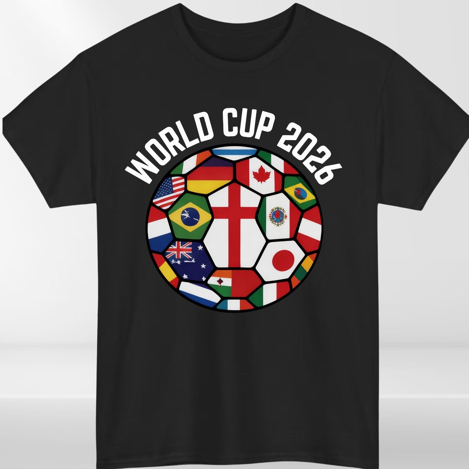 World Cup 2026 Football Shirt Flags Of The World Soccer Fan Graphic Tee