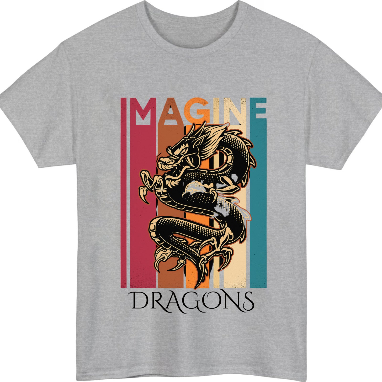 Colourful Pop Rock Concert T-Shirt Design B product view 3