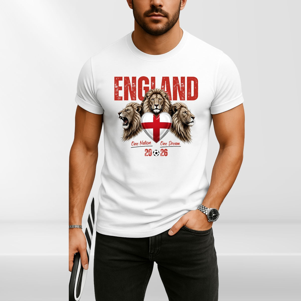 England Football 2026 Fan T Shirt England Flag Soccer Unisex Gift Tee