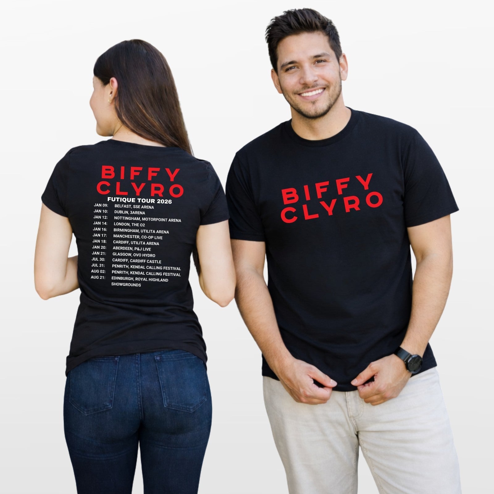Biffy Clyro Futique Tour 2026 Unisex T Shirt - VintageRock Band Tee Top