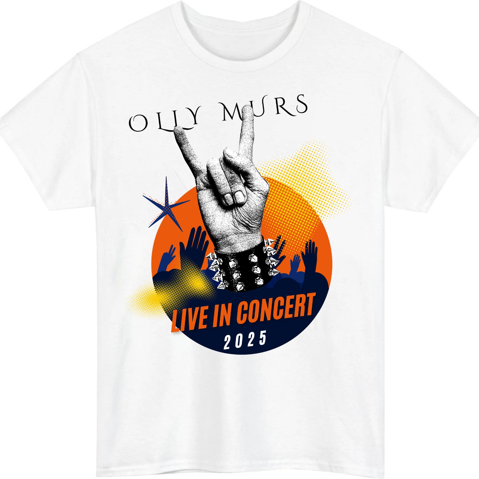 Olly Murs 15 Years of Hits T-Shirt Design B product view 2