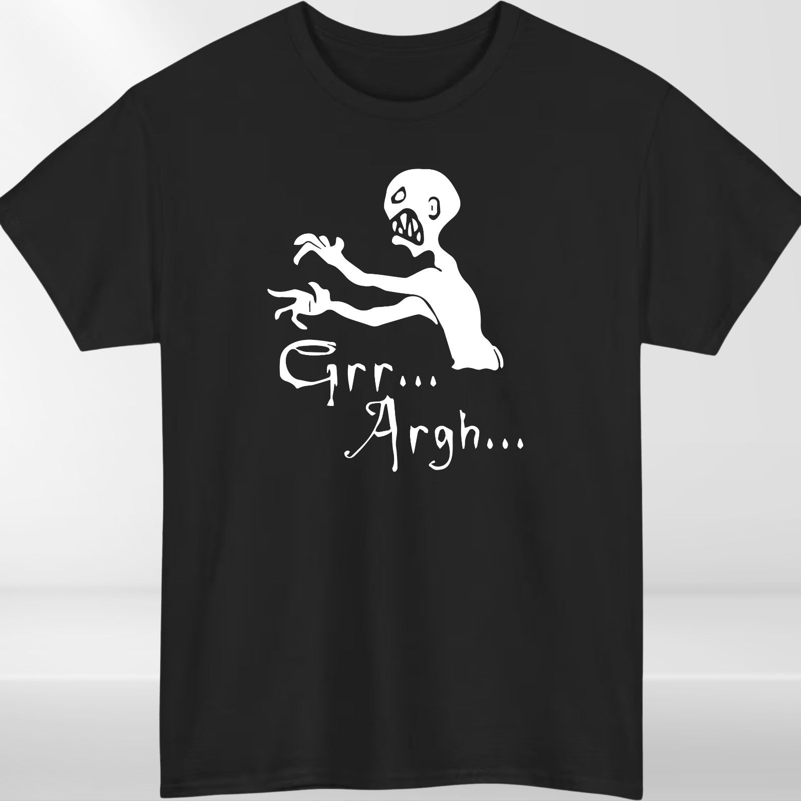Funny Zombie T-Shirt | Grr Argh Tee | Halloween Horror Graphic Shirt | Scary Und