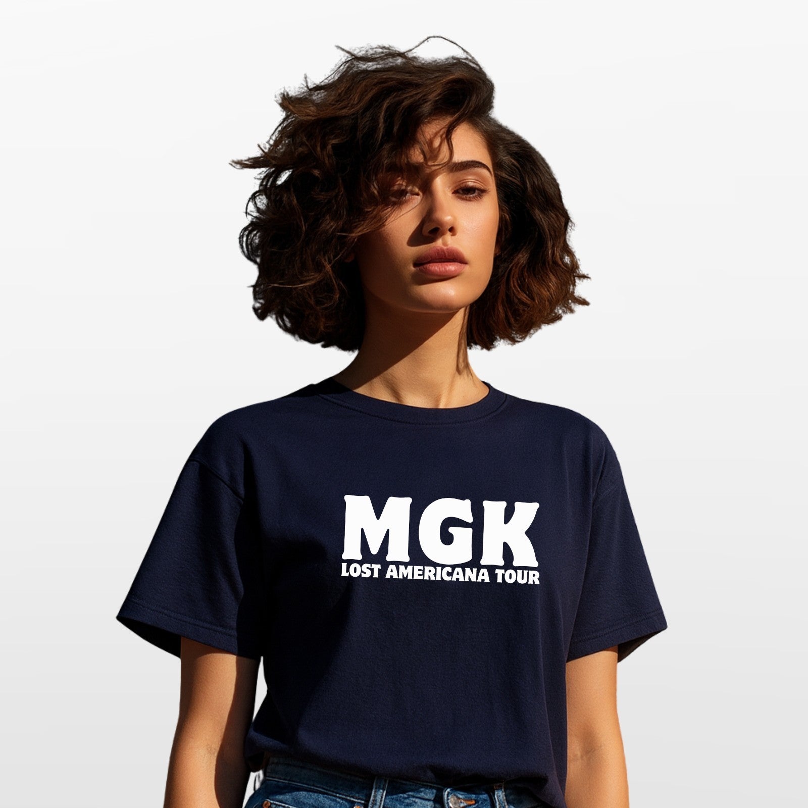 MGK Lost Americana Tour T Shirt Music Fan Graphic Tee Unisex Concert Style Top