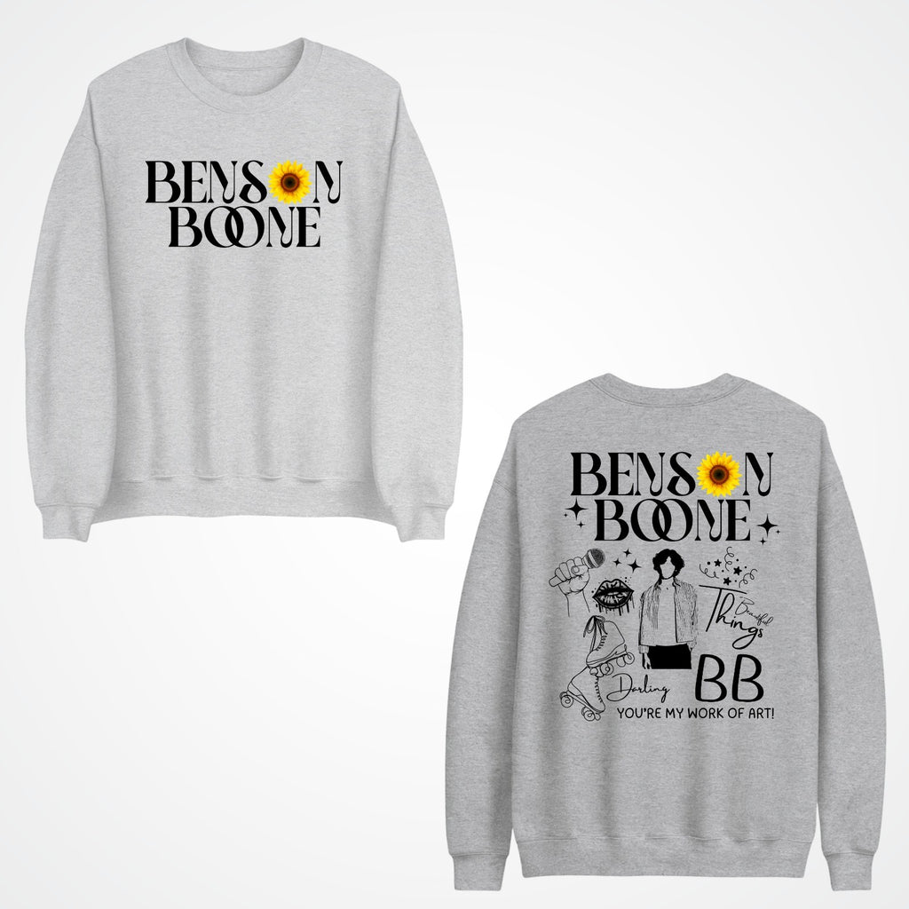 Emotional Pop Front & Back Jumper  Benson Boone concert lyrics Jumper top