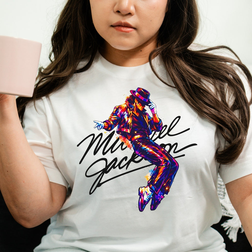 Michael Jackson Inspired Dance Graphic T-Shirt King of Pop Music Unisex Tee Gift