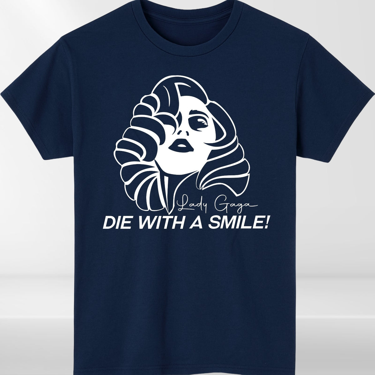 Die With a Simle Abstract Face Pop T-Shirt product view 4