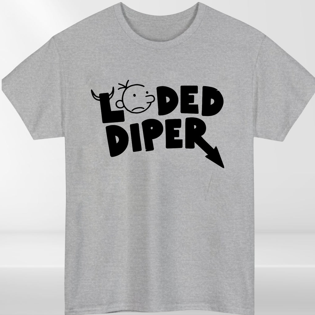 Loded Diper T Shirt Diary Of A Wimpy Kid Book Day Costume Kids Boys Gift Xmas