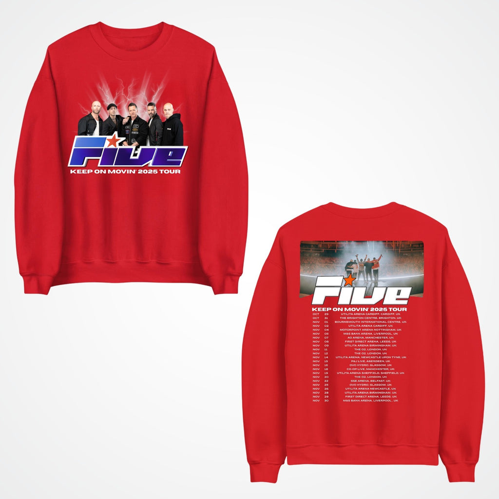FIVE BOY Band Jumper Music Tour Venue & Dates Printed Fans Top Gift Sweat-shirt