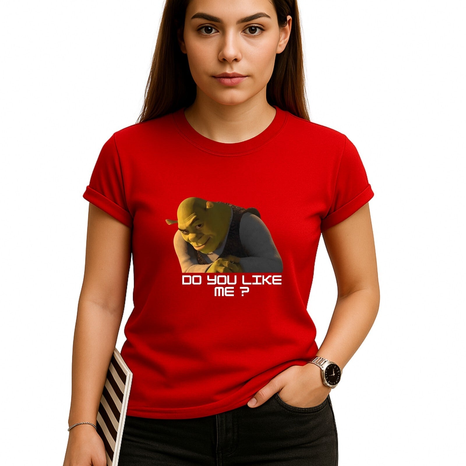 Shrek Meme Do You Like Me Funny T-Shirt product view 5