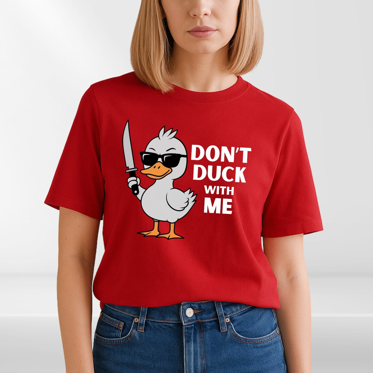 Don't Duck With Me Mens T shirt Funny Slogan Duck Lovers Birthday Unisex