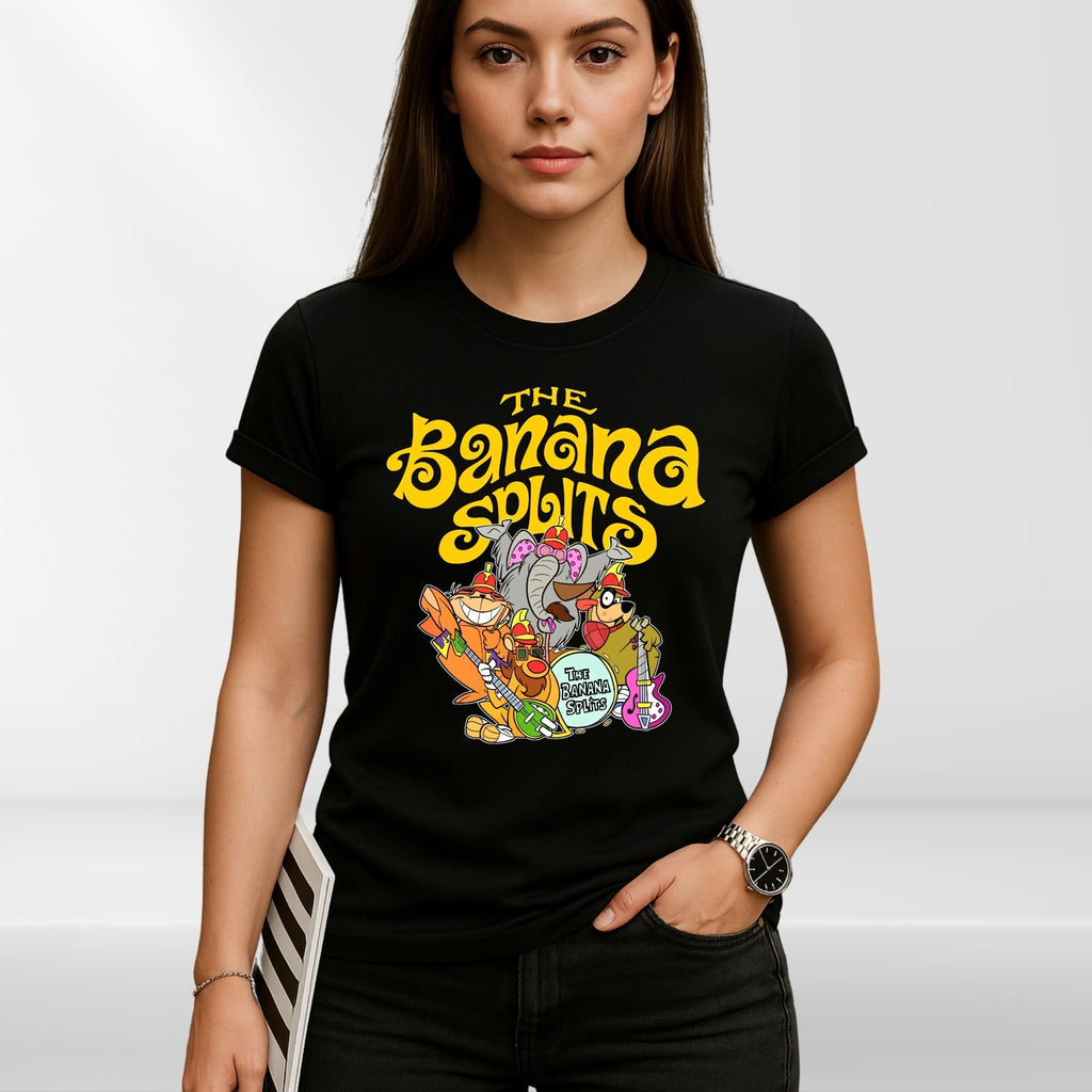 The Banana Splits Funny Cartoon Meme Animals Lover Gifts Vintage Unisex T-Shirt