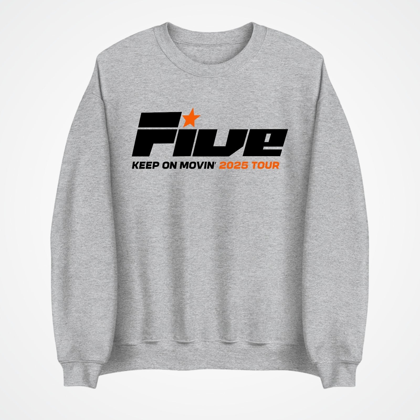 Five Keep On Movin Sweatshirt UK Tour Pop Star Concert Back Fans Gift Jumper