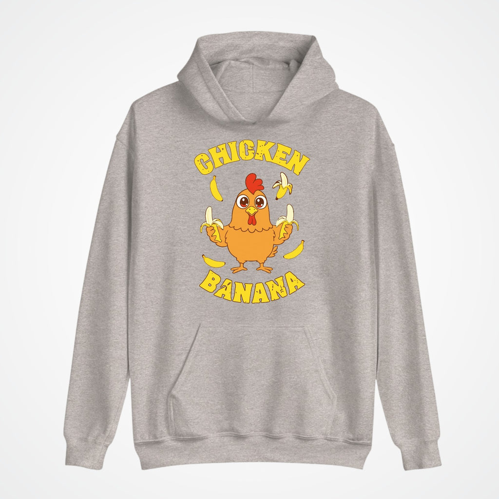 Chicken Banana Hoodie | Funny Meme Hoodie | Cute Cartoon Chicken Gift 3Y–4XL UK