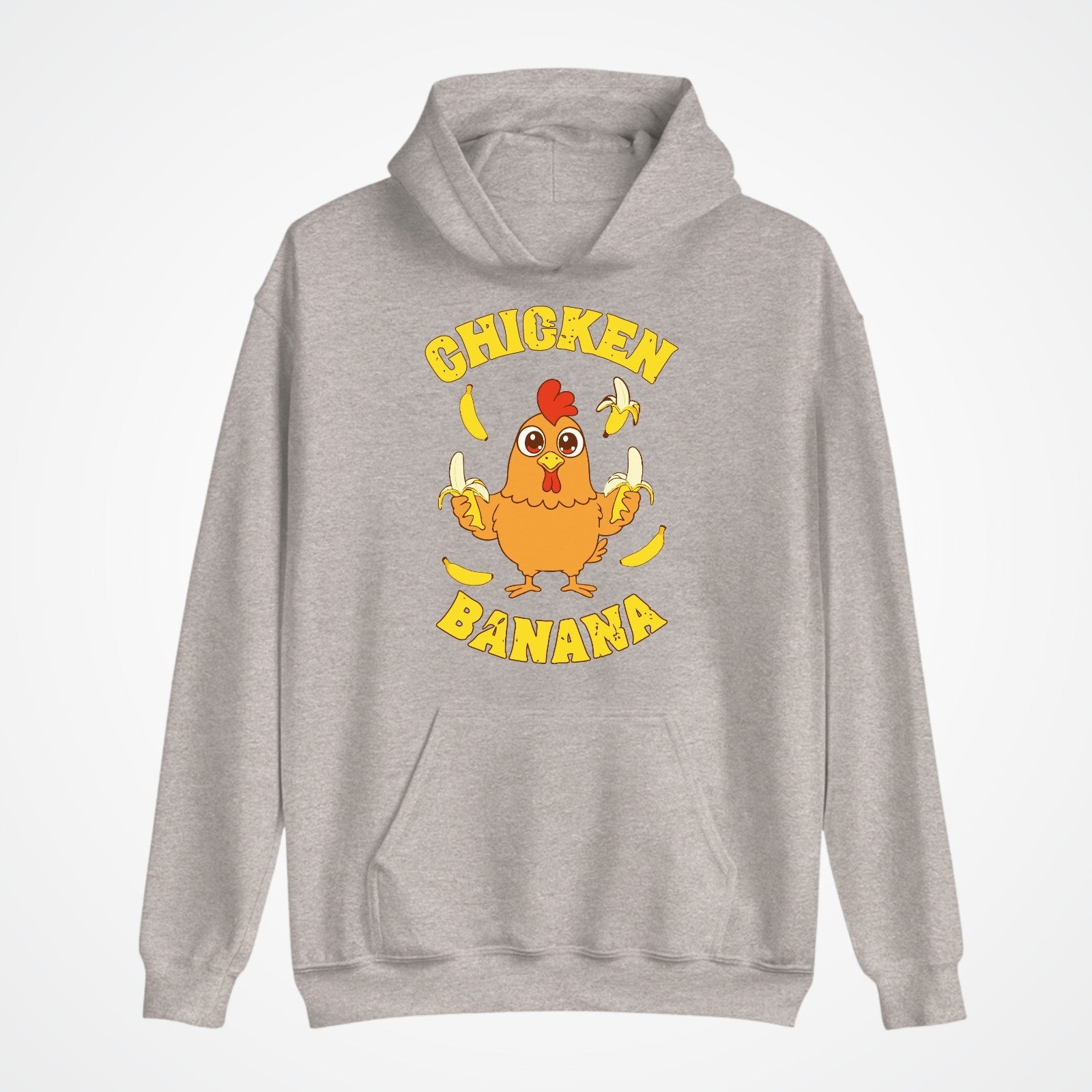 Chicken Banana Hoodie | Funny Meme Hoodie | Cute Cartoon Chicken Gift 3Y–4XL UK