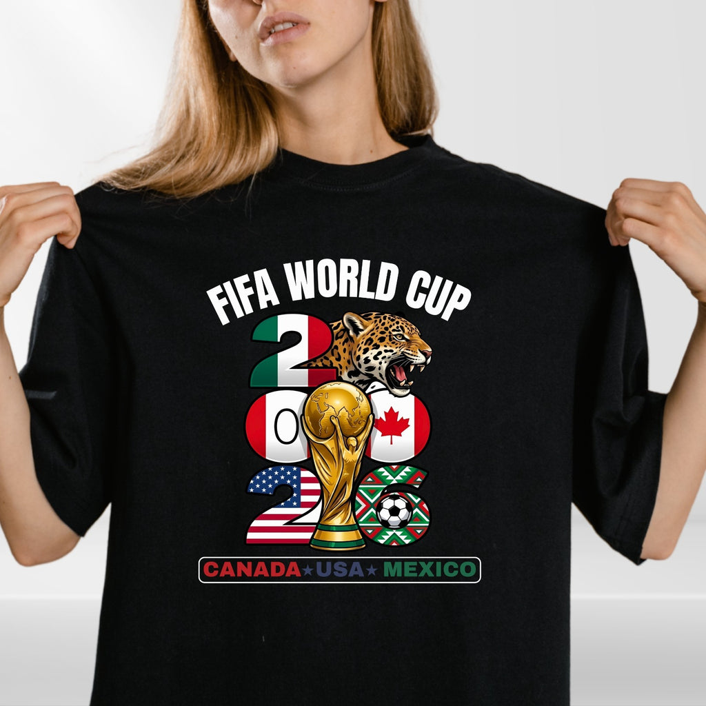 Canada USA Mexico World Cup 2026 T-Shirt - Patriotic Soccer Host Nations Tee