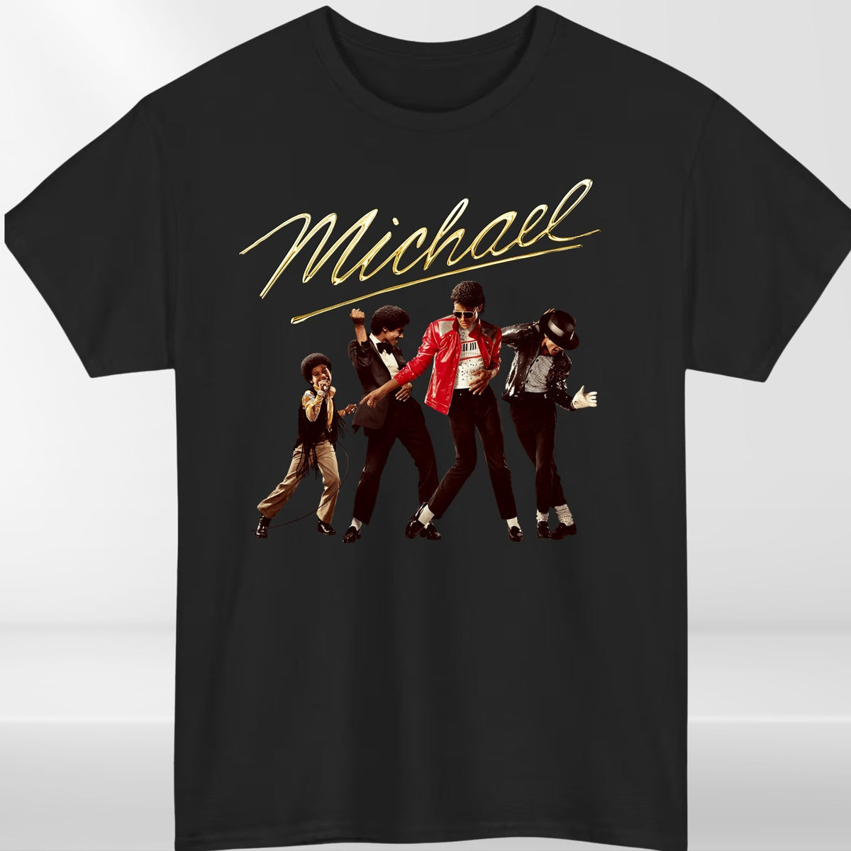 Michael Jackson 80s Thriller Crew Neck T-Shirt Unisex Tee