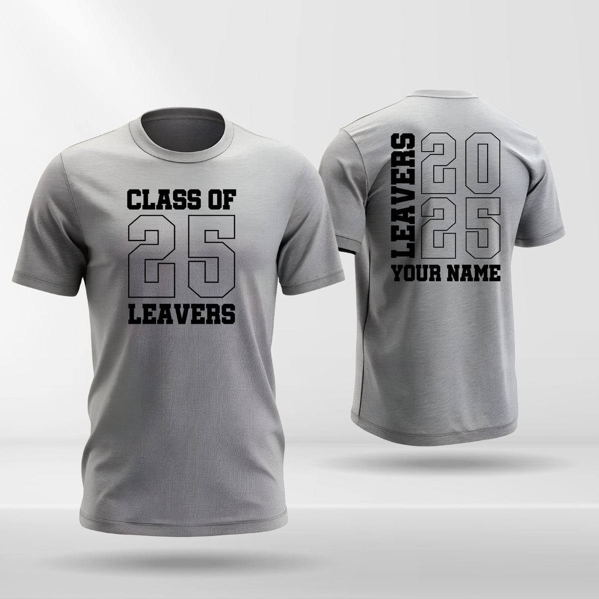 Personalised School Leavers T-Shirt Style A product view 3
