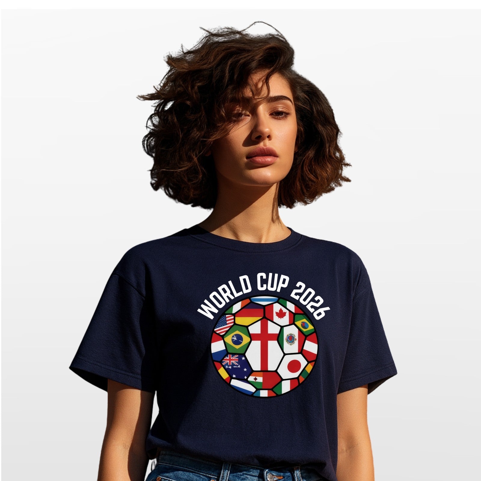 World Cup 2026 Football Shirt Flags Of The World Soccer Fan Graphic Tee
