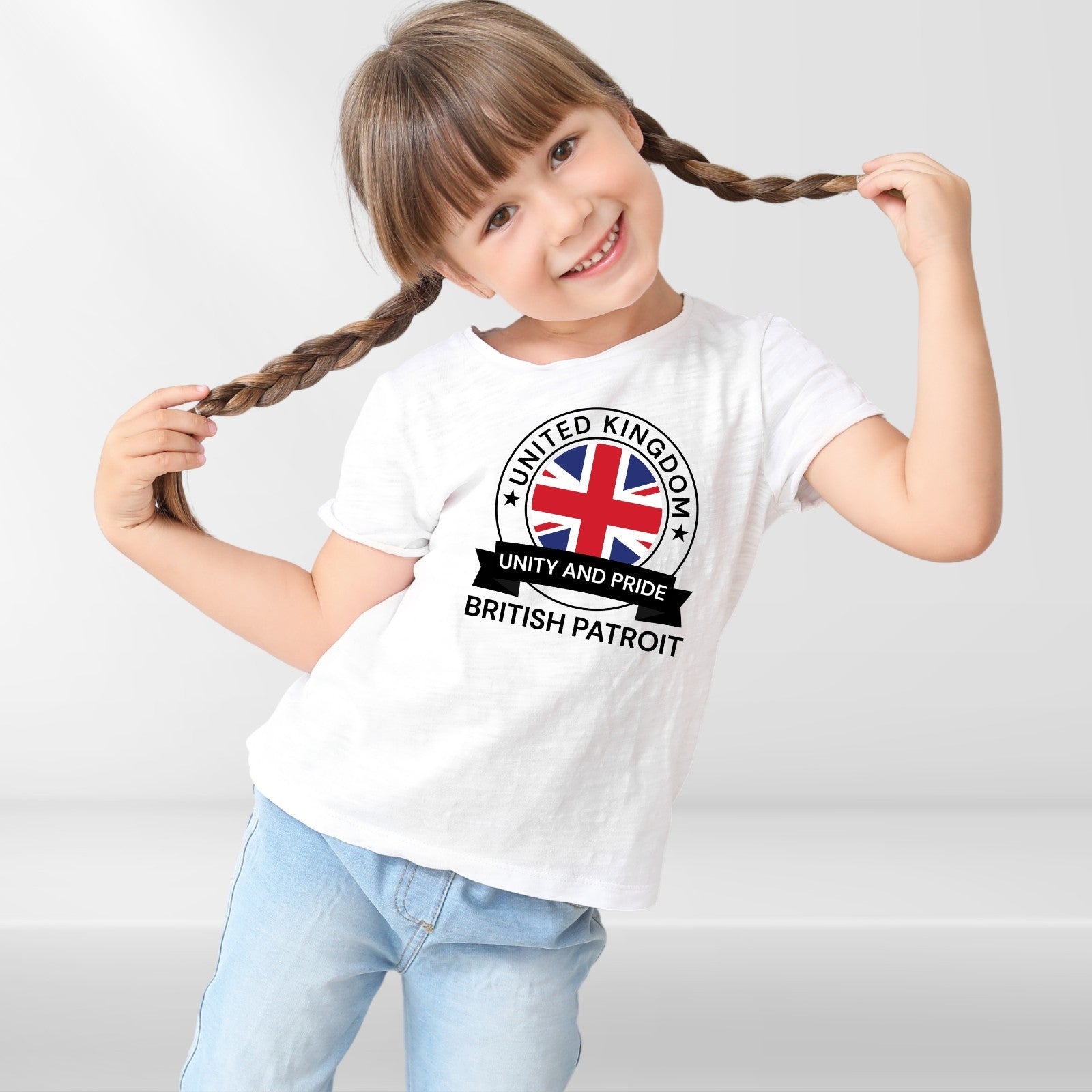 Unite The Kingdom Union Jack Adult Kids T-Shirt British Patriot Protest Top Tee