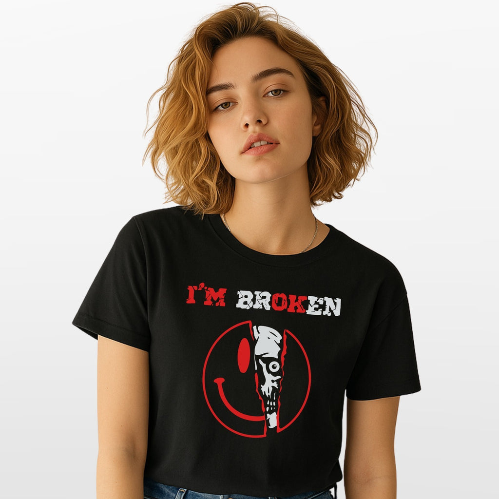 I'm Broken Im OK Unisex T Shirt - Mental Health Awareness Tee
