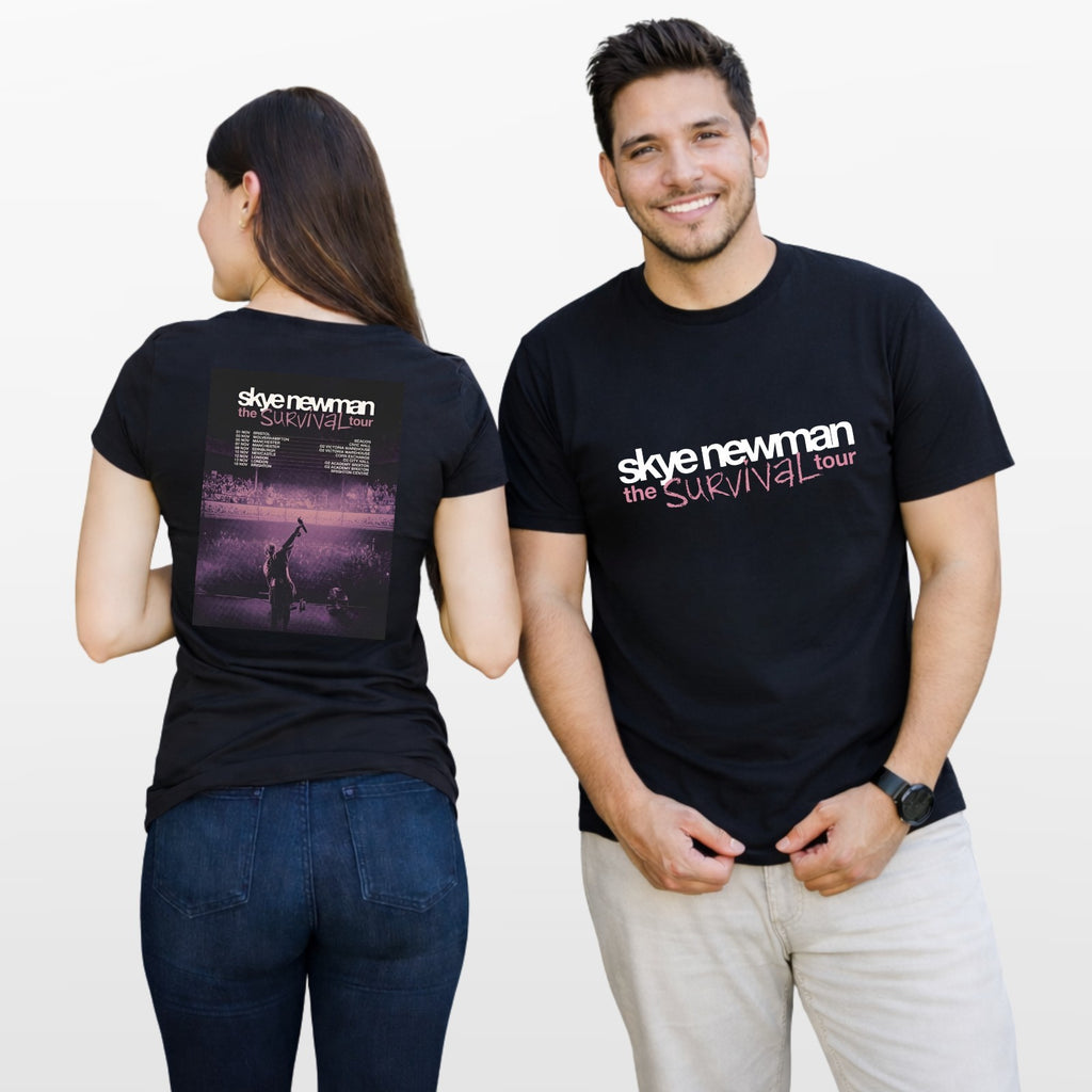 Skye Newman Survival Tour 2026 UK T Shirt Pop Music Concert Unisex Tee