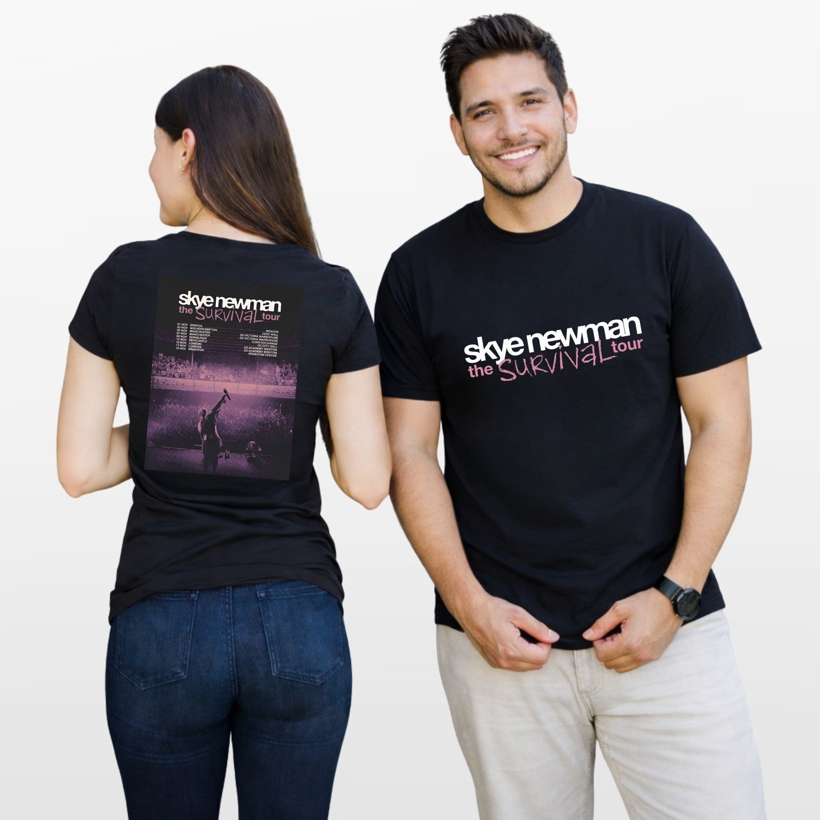 Skye Newman Survival Tour 2026 UK T Shirt Pop Music Concert Unisex Tee