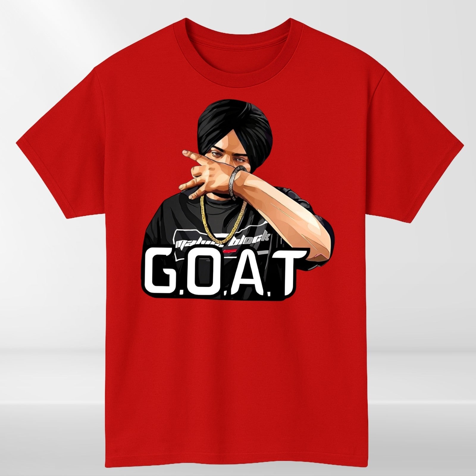 Popular! Sidhu Moose Wala Goat Indian Music Graphic Retro T-Shirt