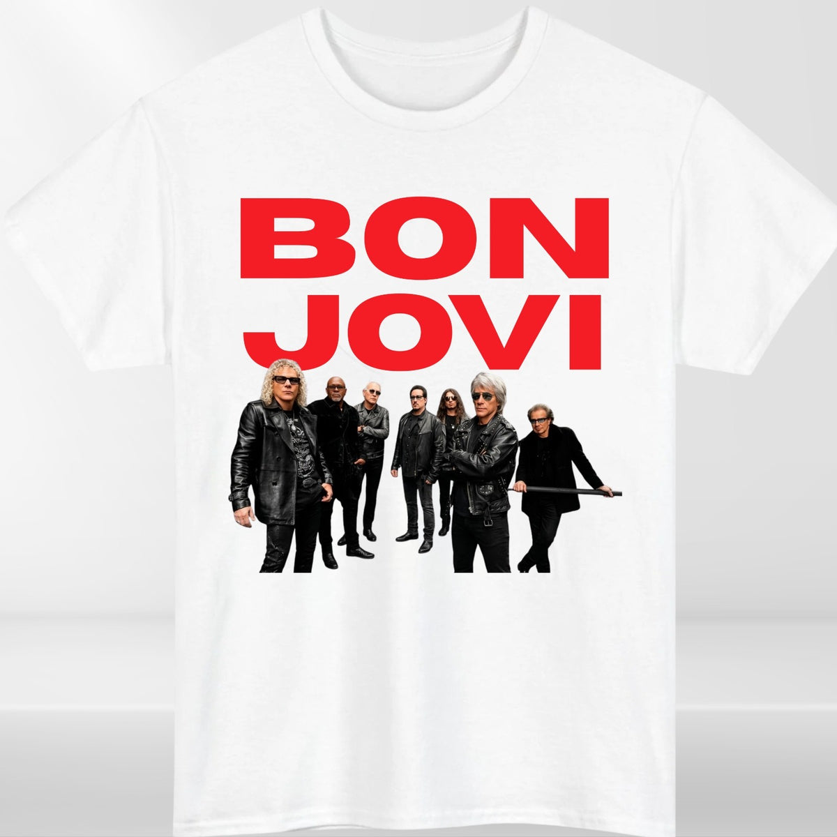 Bon Jovi Inspired T-Shirt Band Merch Heart Unisex Tee Tour Rock Top
