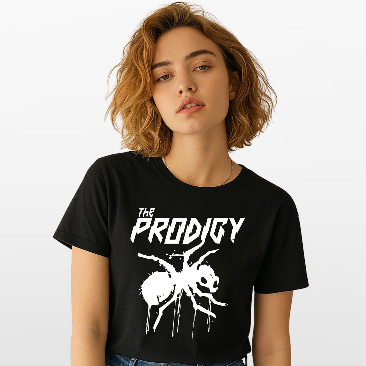 The Prodigy Spider Design On Round Neck Short Sleeve Unisex T-Shirt