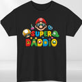 Super Mario Daddio Inspired T Shirt Funny Gaming Dad Unisex Gift Tee Top