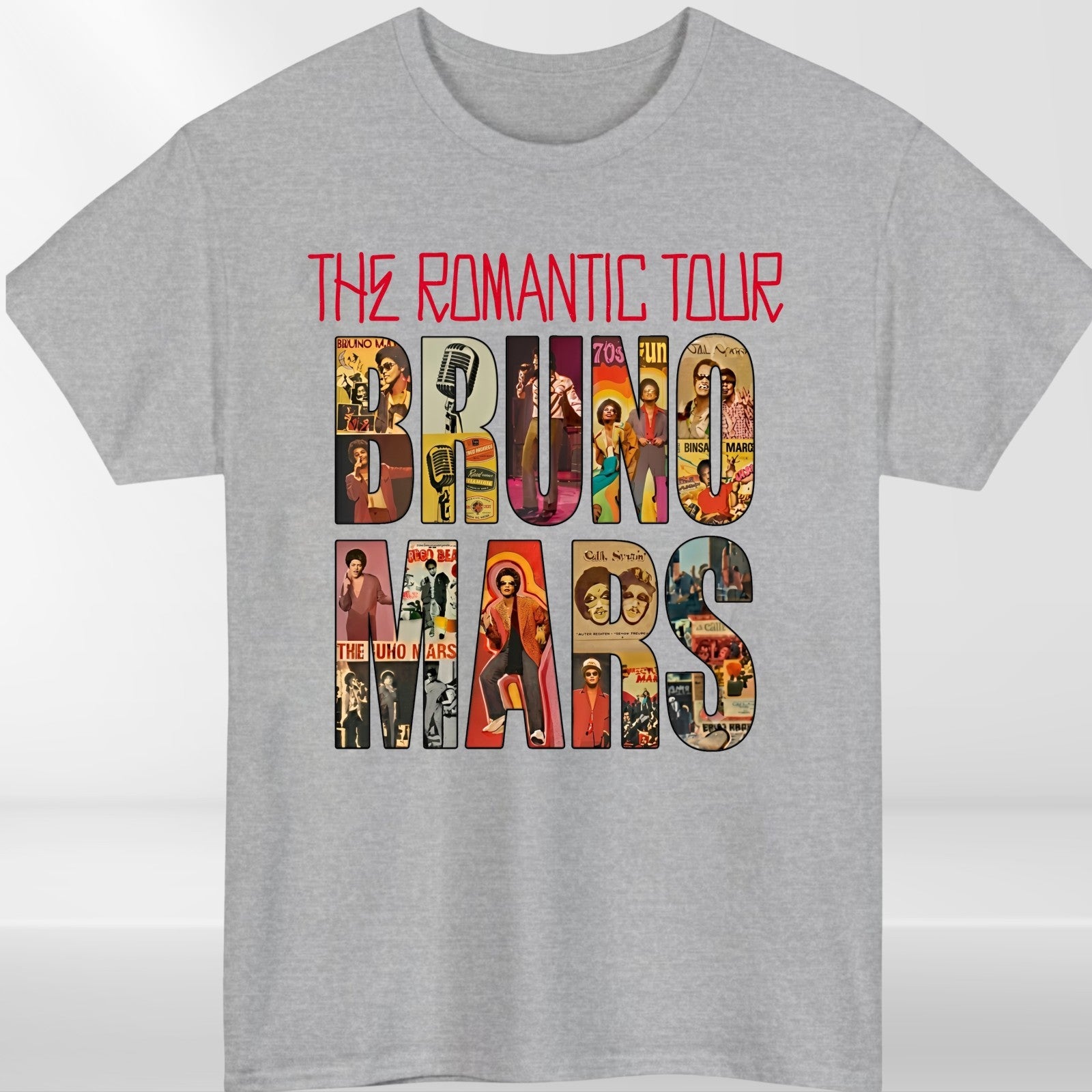 Bruno Mars The Romantic Tour 2026 Concert T Shirt Music Fan Unisex Tee UK